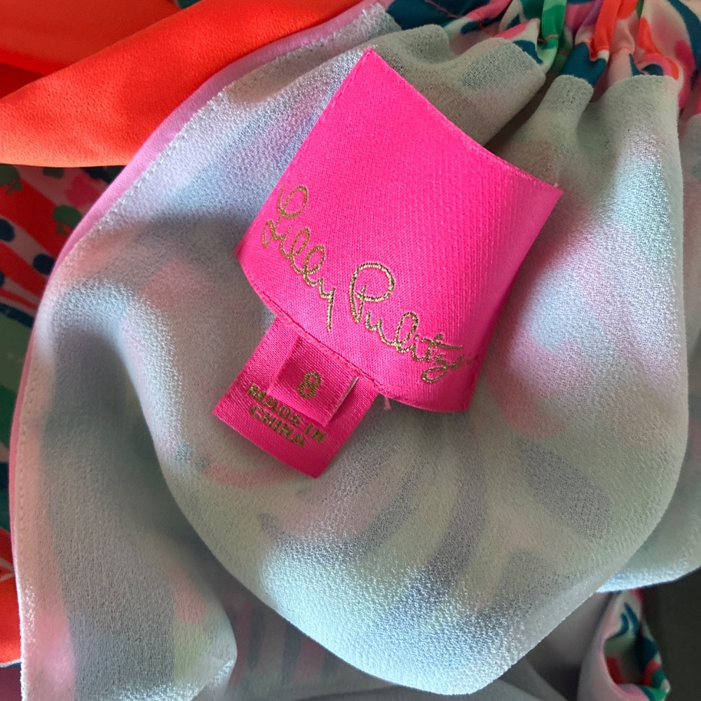 NWOT Lilly Pulitzer Hollyn maxi dress in Tangerine Dream M 8 - Picture 4 of 7